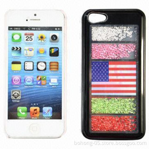 Hard Case for iPhone 5S, Swarovski, Various Colors are Available